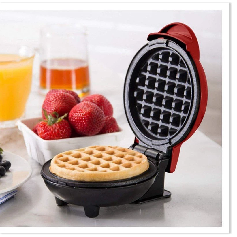 Máy Nướng Bánh Máy Làm Bánh Kẹp Máy Làm Bánh Quế Bánh Tổ Ong Waffle Màu Đỏ,Máy Nướng Bánh Màu Đỏ